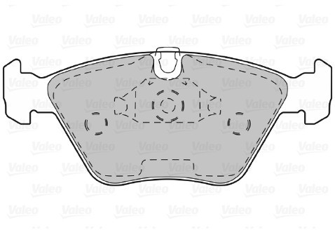 VALEO Klocki hamulcowe - komplet 598310