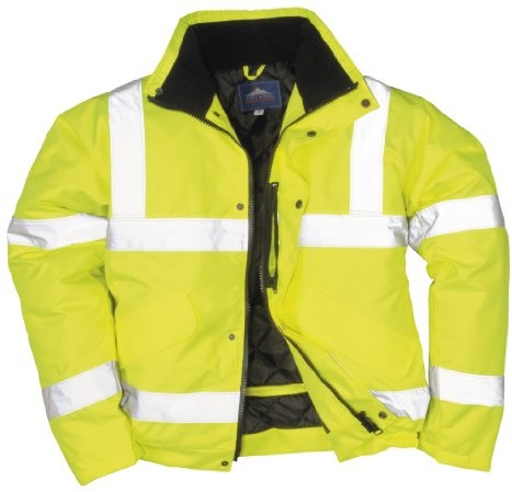 Portwest kurtka bomberka z pasami odblaskowymi w kolorze żółtym, XL, żółty S463YERXL