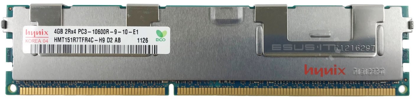 Hynix  RAM 1x 4GB ECC REGISTERED DDR3 1333MHz PC3-10600 RDIMM | HMT151R7TFR4C-H9 HMT151R7TFR4C-H9#HU