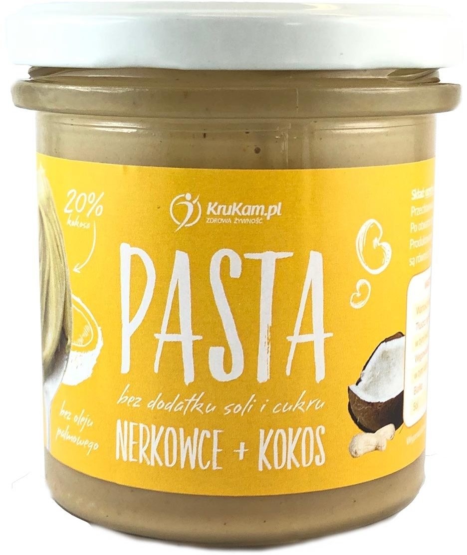 KruKam Pasta z nerkowców z kokosem 300g