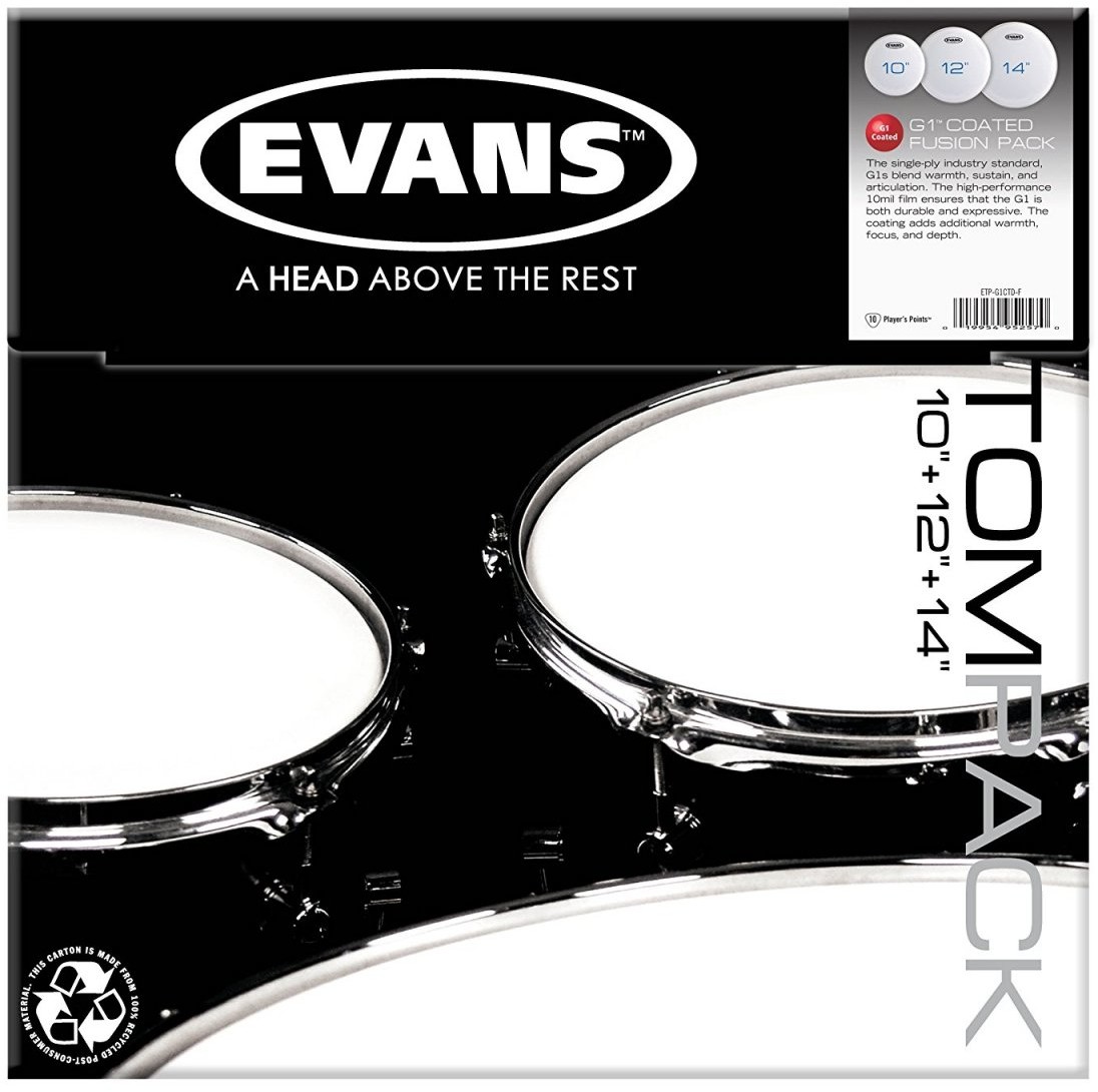 Evans Tom Pack ETP-G1CR naciągi perkusyjne ETP-G1CTD-F