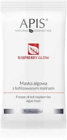 Apis Raspberry glow, Maska algowa z liofilizowanymi malinami 20g 10-0712