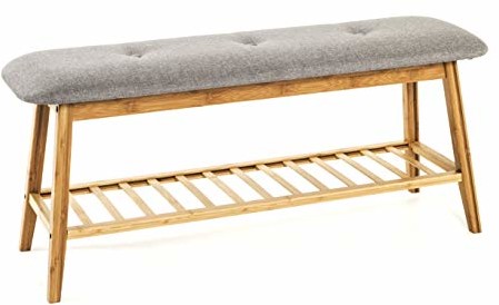 Haku-Mbel HAKU meble ławka bambus szary