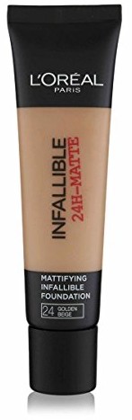 L'Oréal Paris 2 X L'Oreal Paris Infallible 24H Matte Foundation 35 ML  24 Golden Beige 266838