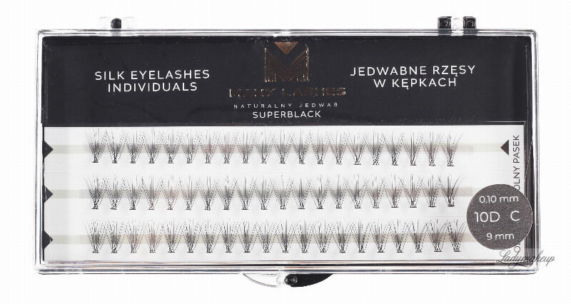 Many Beauty MANY BEAUTY - Many Lashes Silk Individuals Superblack 0.10mm 10D C - 9mm