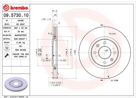 BREMBO 09.5730.10