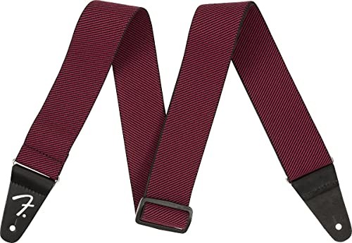 Fender WeighLess Tweed Strap, czerwony 0990685002