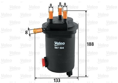 VALEO filtr diesel przeplywowy 587504 587504