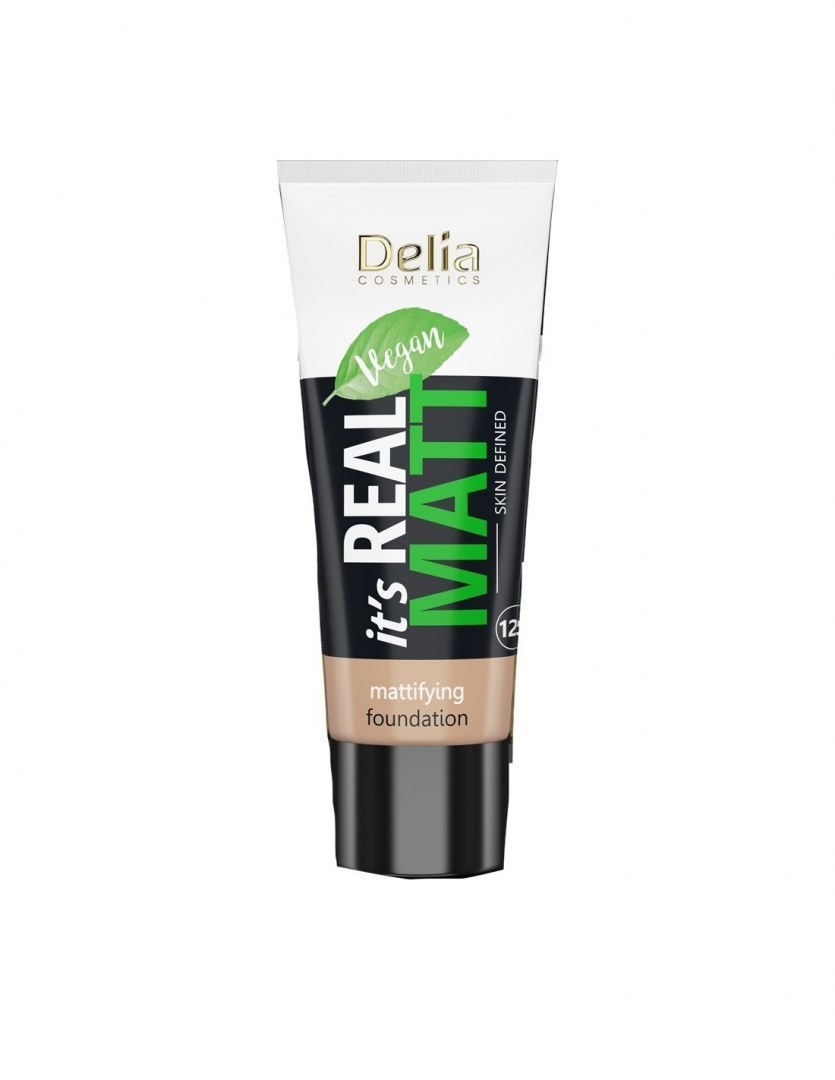 DELIA Cosmetics It`s Real Matt Podkład matujący odżywczo-nawilżający nr 103 Warm Beige 30ml 123014