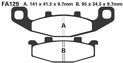 EBC Klocki hamulcowe FA129R 385856