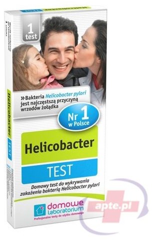 Hydrex Diagnostics Test HELICOBACTER domowy test do wykrywania zakażenia bakterią Helicobacter pylori x1 sztuka