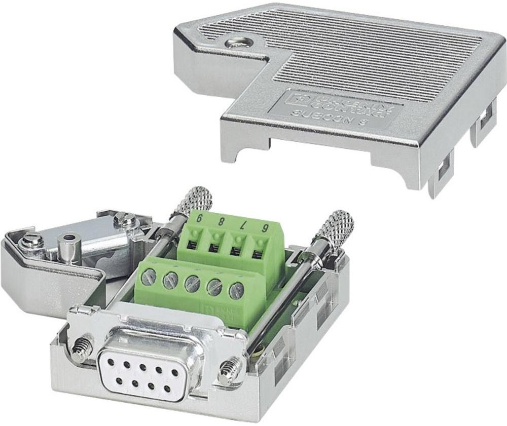 Phoenix Contact Złącze żeńskie D-SUB 180 ° Ilość PIN 9 Śrubowe Phoenix Contact SUBCON 9/F-SH 1 szt SUBCON 9/F-SH