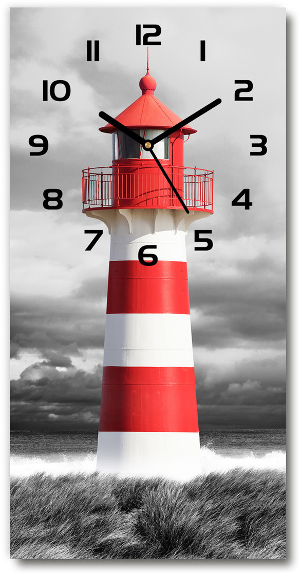 Zegar ścienny cichy Latarnia morska
