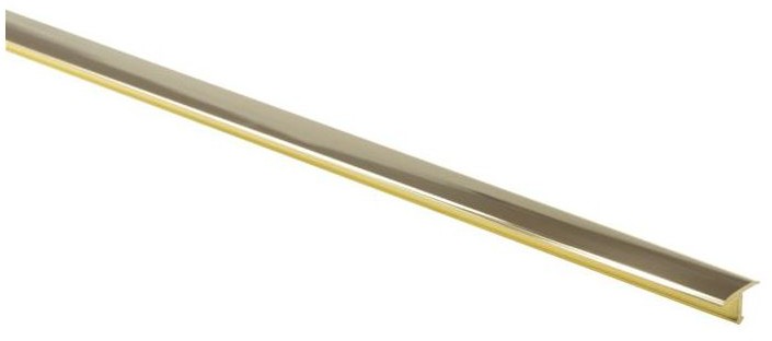 Cezar Profil wykończeniowy Mosiądz T 14 mm / 2.7m Złoty