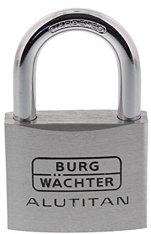 Burg Wächter kłódka 770 aluminium Tytan, 40 MM, SB 1 sztuka,