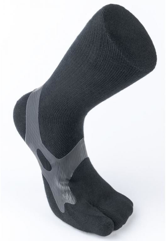 Compressana Korekcyjne skarpetki tapingowe na paluch koślawy Compressana TAPE SOX Hallux valgus Plus Czarny Rozmiar VI 3133-VI-07