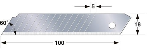 Tajima nożyk, 18 mm LB50DH