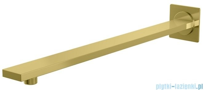 Kohlman Experience Gold kwadratowe ścienne ramię do deszczownicy 40 cm złoty połysk WQEGD |