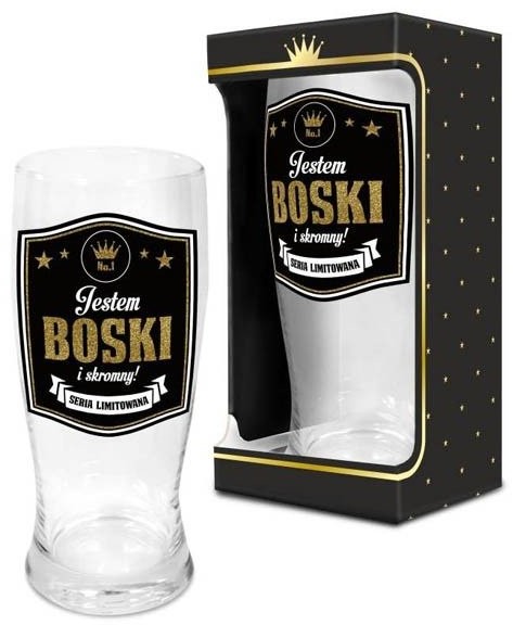 Pigmejka GOLD Szklanka do piwa, 500 ml 