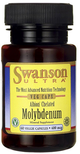 SWANSON Albion Chelat Molibden 400 mcg 60 kapsułek