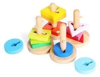 Tooky Toy Zestaw geometryczny kształty i kolory