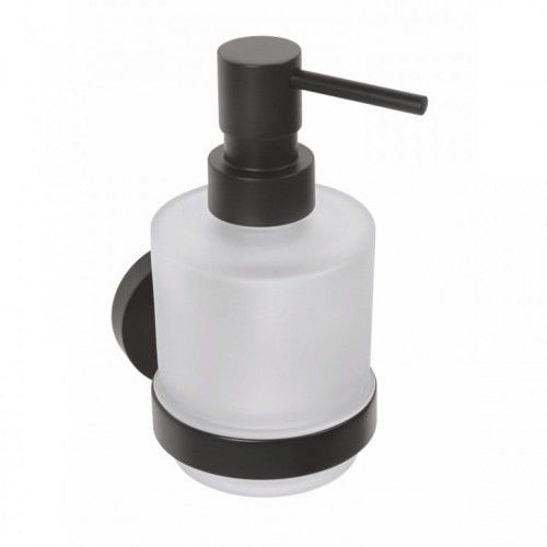 A i s l i n g new Dozownik mydła montaż ścienny czarny / mleczne szkło 200 ml,DARK SH/XB101