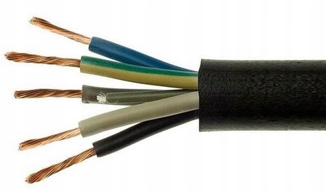 Conotech kabel Ow 5x4mm2 H05RR-F 1M gumowy guma