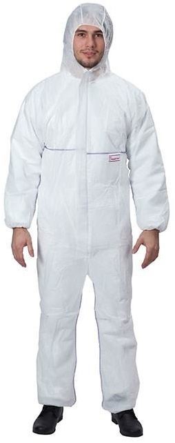 KOMBINEZON KRÓTKIEGO UŻYTKOWANIA ECON POLIPROPYLENOWY BIAŁY ROZM. L