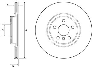 Delphi Tarcza hamulcowa BG4780C
