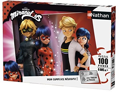 Nathan 86743 Puzzle Miraculous Lady Bug 100-częściowy 86743