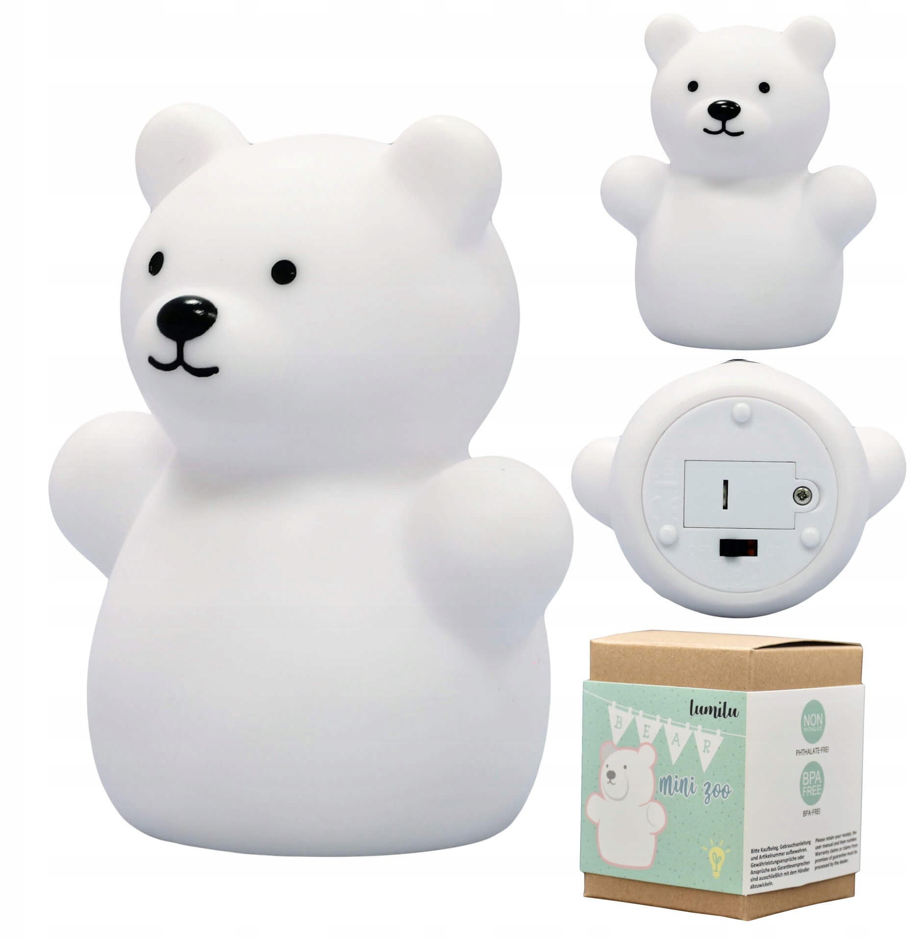 Reer Lampka nocna Led na baterie Bpa free miś