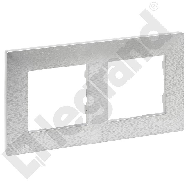 Legrand NILOE STEP RAMKA 2-KROTNA ALUMINIUM SZCZOTKOWANE 863892
