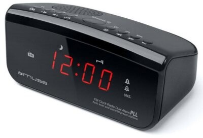 Zdjęcia - Radioodbiorniki / zegar Muse | M-12CR | Alarm function | Black | Clock radio PLL 