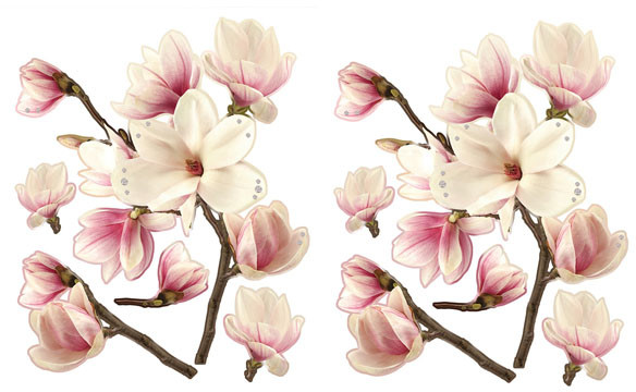 Naklejka samoprzylepna Magnolia 65 x 45 cm 2 szt. 20002