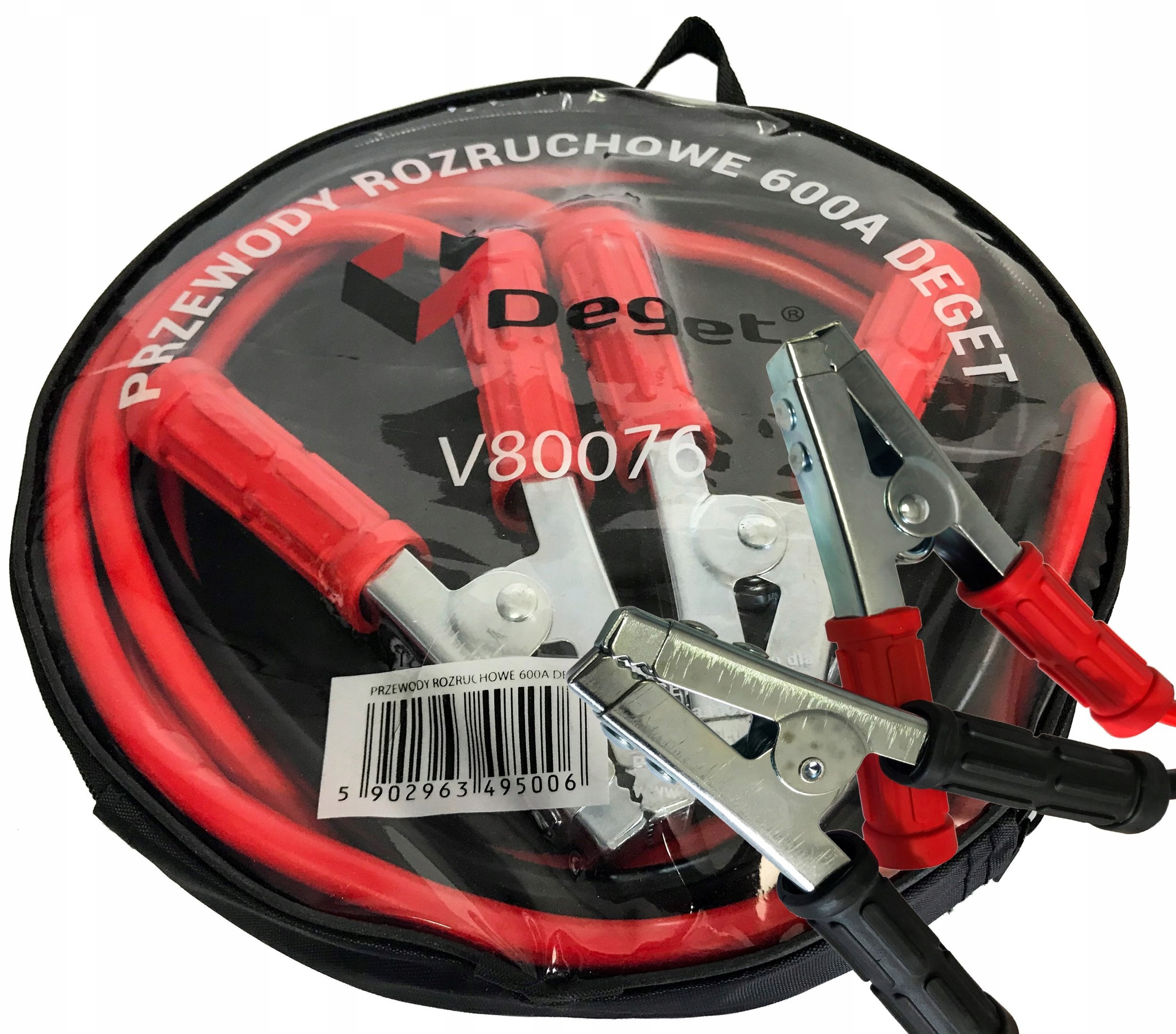 Kable Rozruchowe 600A 2,5m Przewody Długie Deget