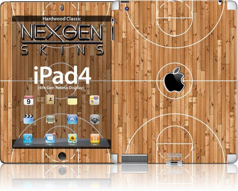 Nexgen Skins Zestaw skórek na obudowę z efektem 3D iPad 2/3/4 (Hardwood Classic 3D) b2btrade-3228-0