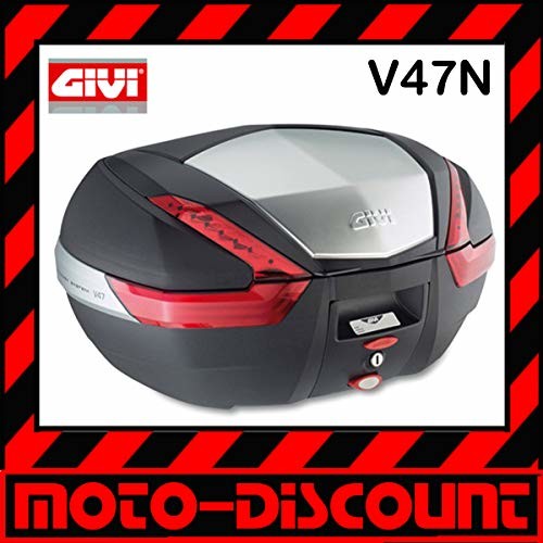 Givi V47 Monokey Topcase z aluminiową osłoną i czerwonymi elementami odblaskowymi V47N