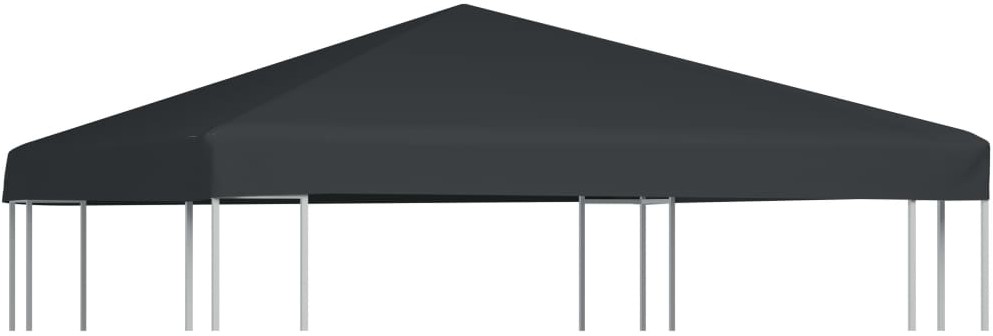 vidaXL Zadaszenie altany ogrodowej, 310 g/m, 3 x 3 m, szare
