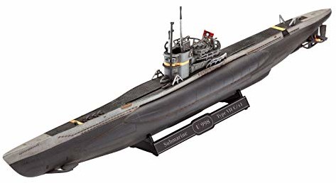 Revell 05154 model 12 zestaw German Submarine Type VII C/41 W skali 1: 350, Level 4, U-Boot, wierne imitacja, długość 19,2 cm