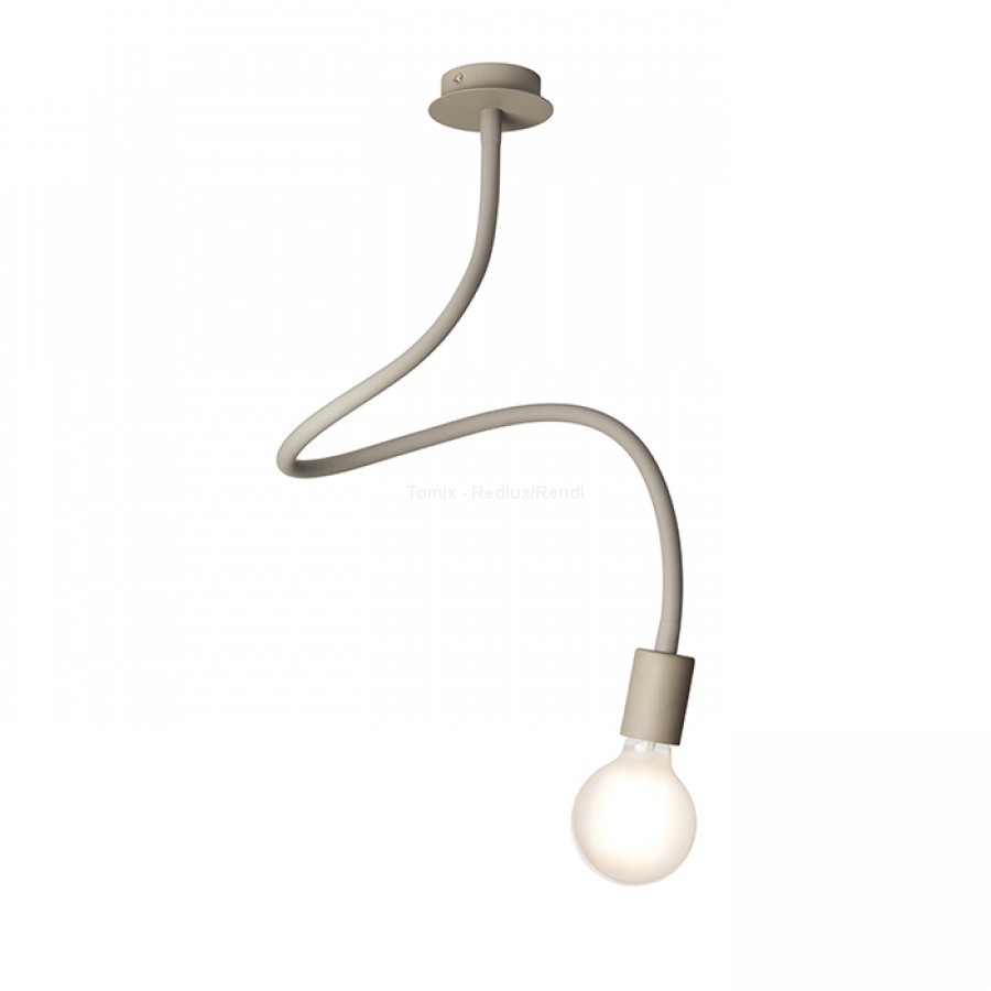 Redlux LOYD E27 I lampa sufitowa beżowo-szara 230V E27 28W R12933) Rendl