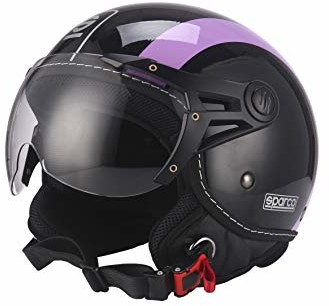 Sparco Męski czarny/fioletowy kask 501, rozmiar L SPC93005NGV