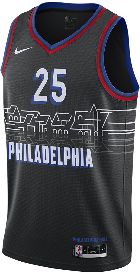 Nike Nike NBA Swingman JerseyBen Simmons #25 Philadelphia 76ers City Edition (CN1771-015)