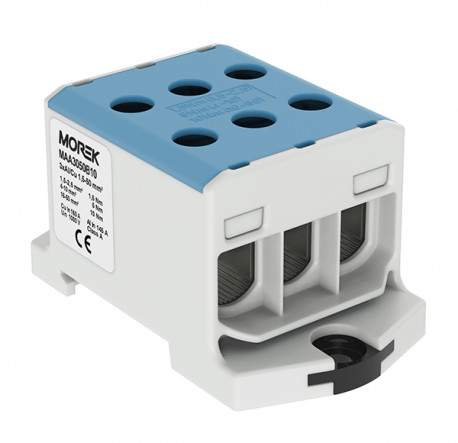 Geberit MOREK szynowa 1,5-50mm2 nieb. 6otwor AL/CU 1000V TH35 1P MAA3050B10 Morek 4290 MAA3050B10