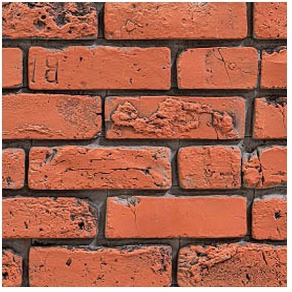 Cegła dekoracyjna Madeira czerwona 0,44 m2 K-CEG-MAD-CR-041