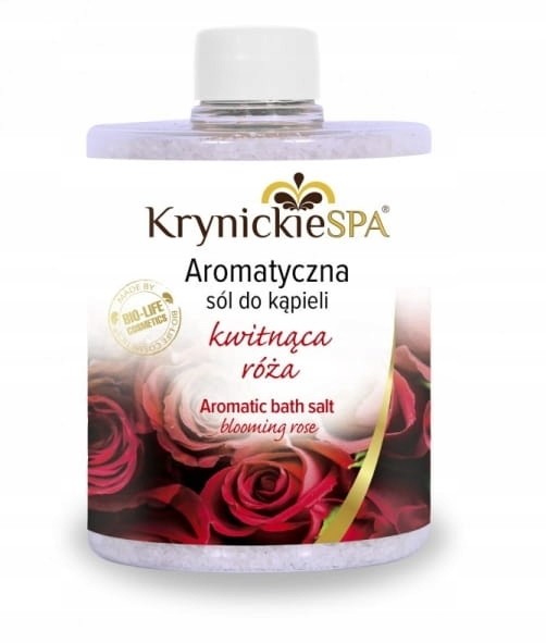 KrynickieSPA Sól do kąpieli o zapachu Róży 600g
