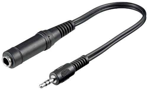 Wentronic AUDIO/wideo przewód (3,5 mm Stereo wtyk 6,35 MM Stereo Kupplung) 0,2 m 4040849504709