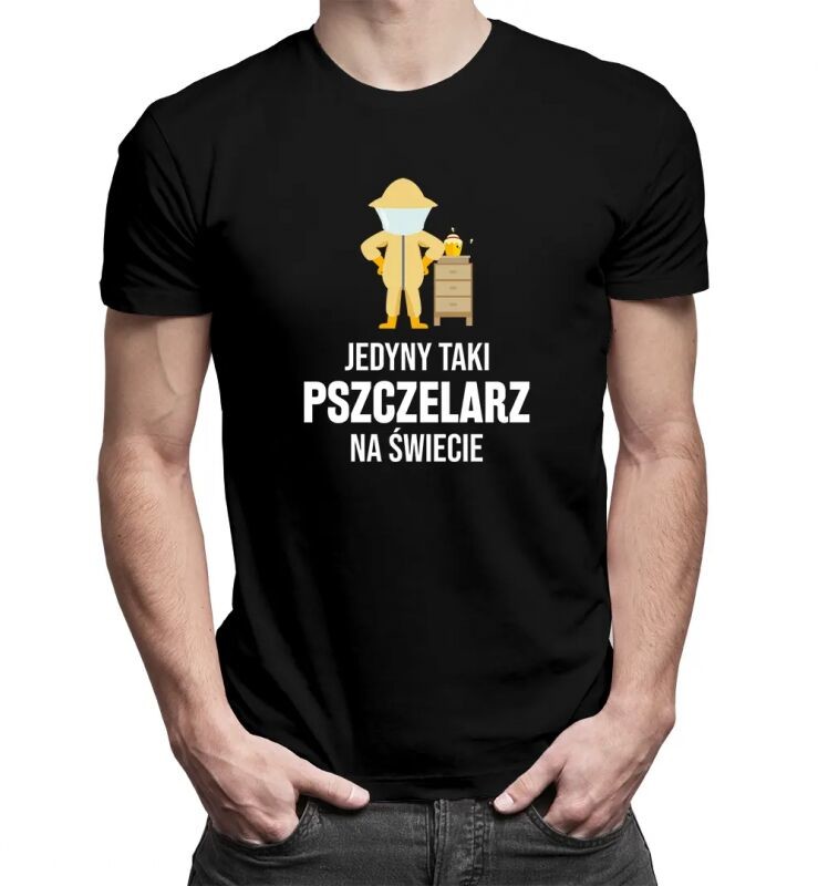 Koszulkowy Jedyny taki pszczelarz na świecie - męska koszulka z nadrukiem 13142