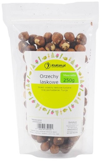 KruKam Orzechy laskowe łuskane 250g