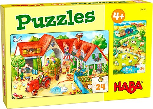 Haba 306162 - Puzzles gospodarstwo rolne, puzzle od 3 do 4 lat