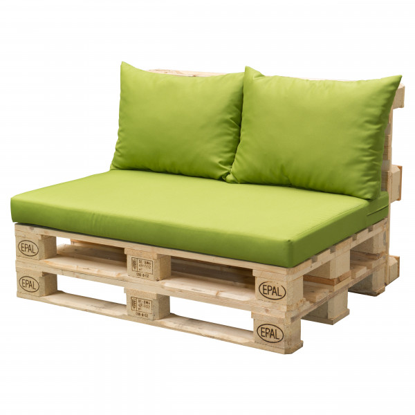 Doppler poduszki na siedzisko z palet zielone